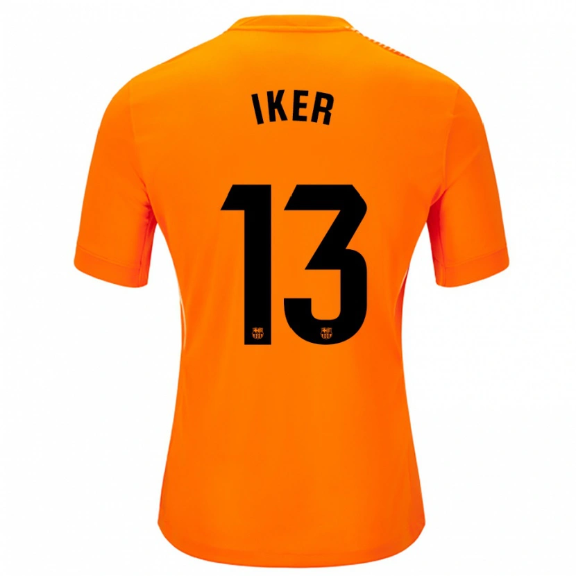 Danxen Homem Iker Rodríguez #13 Laranja Preto Camisola Guarda-Redes 2025/26 Camisa Brasil