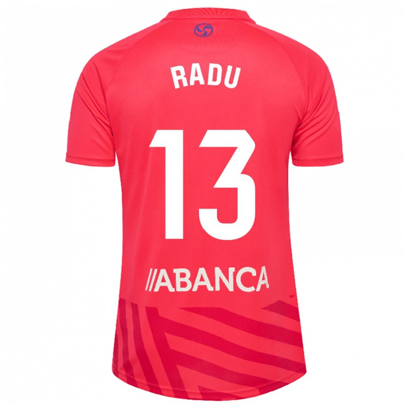 Danxen Homem Ionuț Radu #13 Vermelho Branco Camisola Guarda-Redes 2025/26 Camisa Brasil