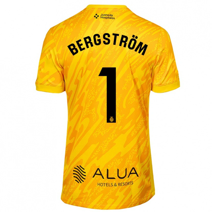 Danxen Homem Lucas Bergström #1 Laranja Preto Camisola Guarda-Redes 2025/26 Camisa Brasil
