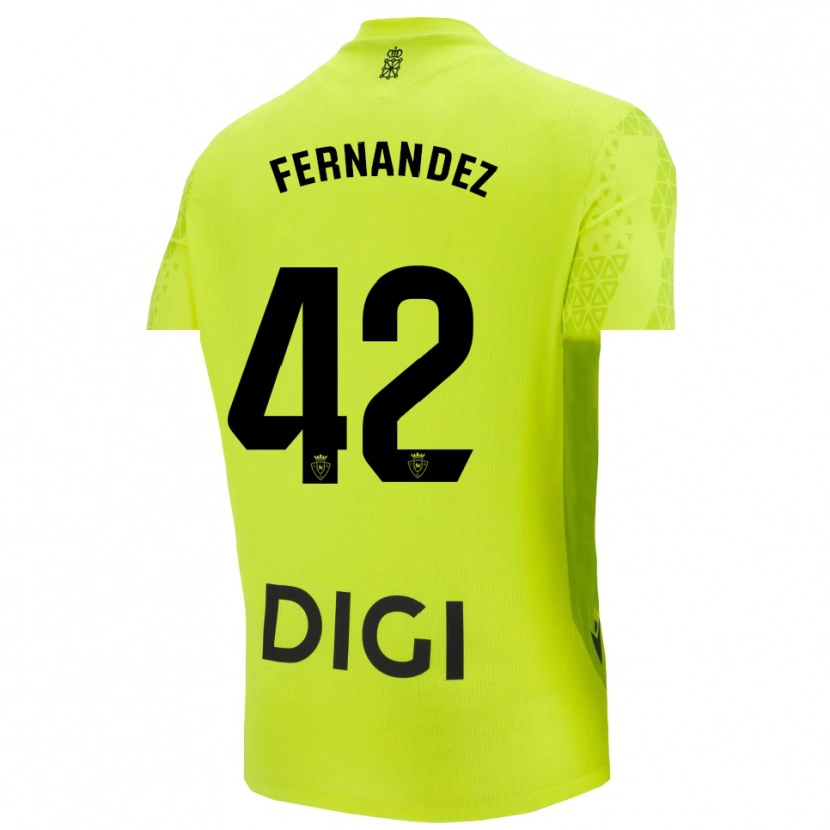 Danxen Homem Rafa Fernández #42 Verde Fluorescente Camisola Guarda-Redes 2025/26 Camisa Brasil
