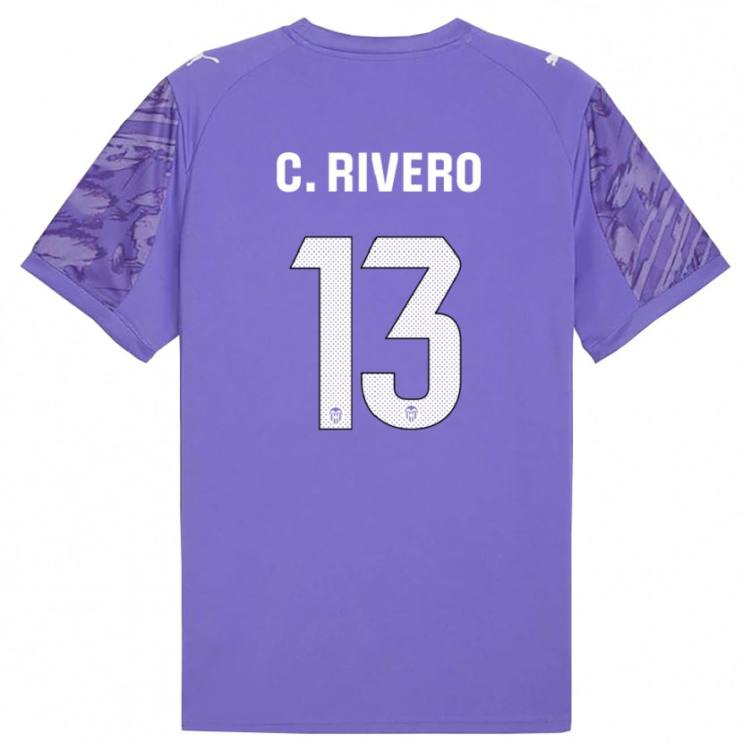 Danxen Homem Cristian Rivero #13 Lilás Branco Camisola Guarda-Redes 2025/26 Camisa Brasil