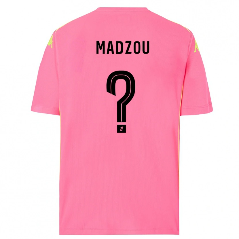 Danxen Homem Djibril Madzou #0 Rosa Choque Preto Camisola Guarda-Redes 2025/26 Camisa Brasil