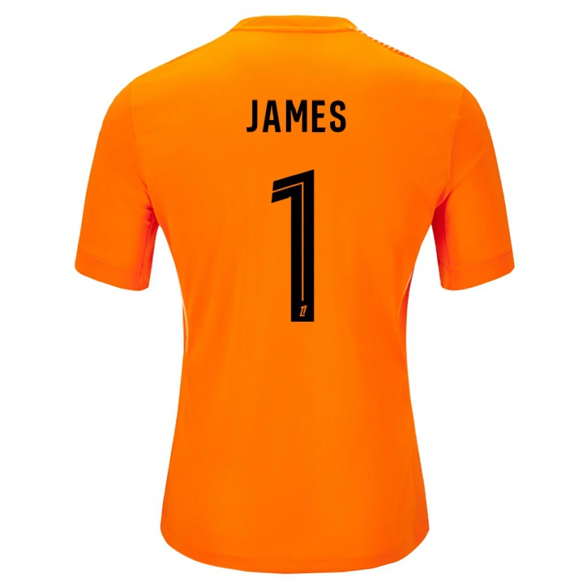 Danxen Homem Martin James #1 Laranja Preto Camisola Guarda-Redes 2025/26 Camisa Brasil