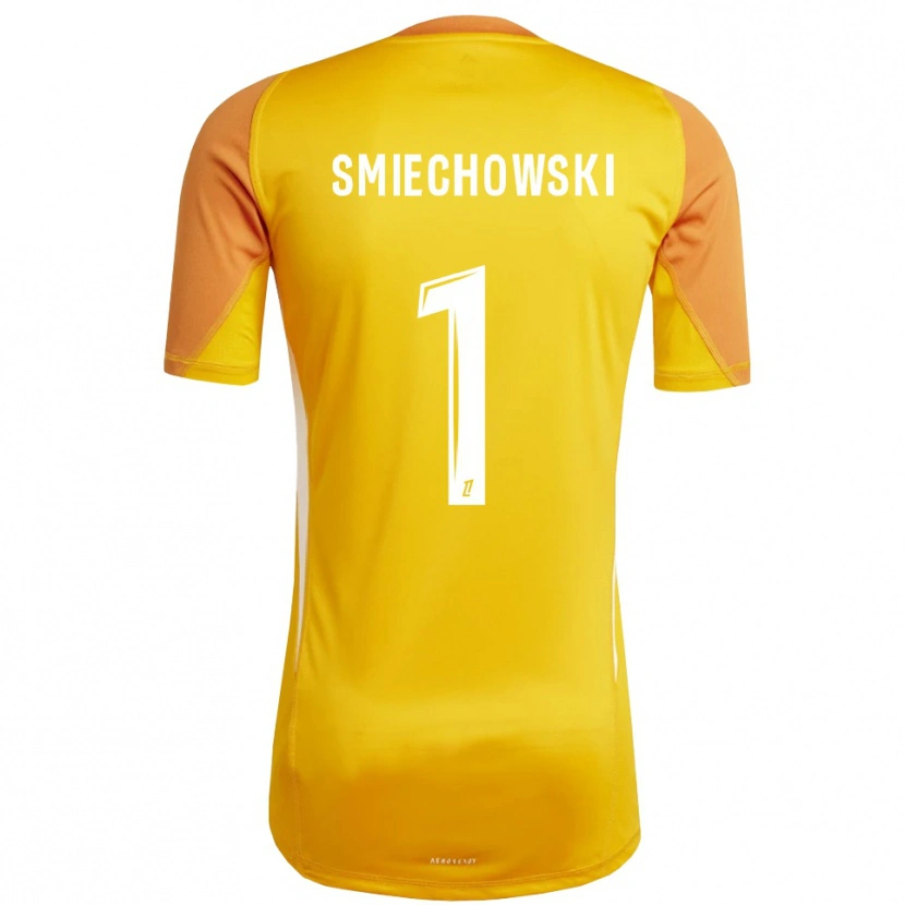 Danxen Homem Artur Smiechowski #1 Laranja Branco Camisola Guarda-Redes 2025/26 Camisa Brasil