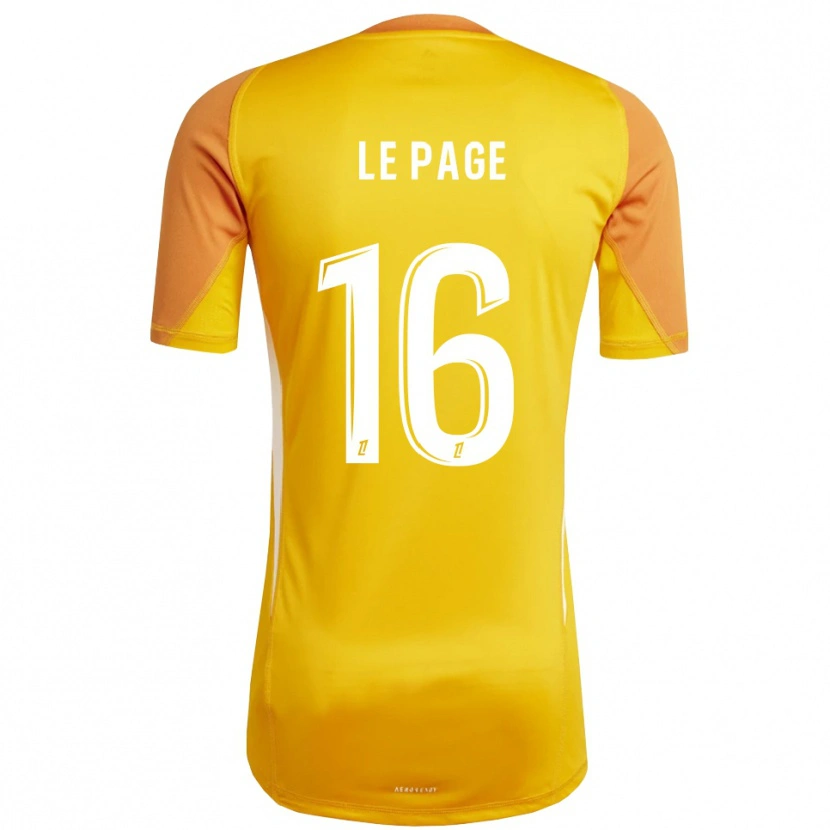 Danxen Homem Manon Le Page #16 Laranja Branco Camisola Guarda-Redes 2025/26 Camisa Brasil