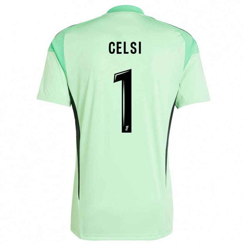 Danxen Homem Rafael Celsi #1 Verde Claro Preto Camisola Guarda-Redes 2025/26 Camisa Brasil