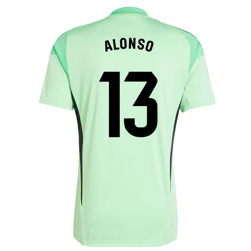 Danxen Homem Maikel Alonso #13 Verde Claro Preto Camisola Guarda-Redes 2025/26 Camisa Brasil