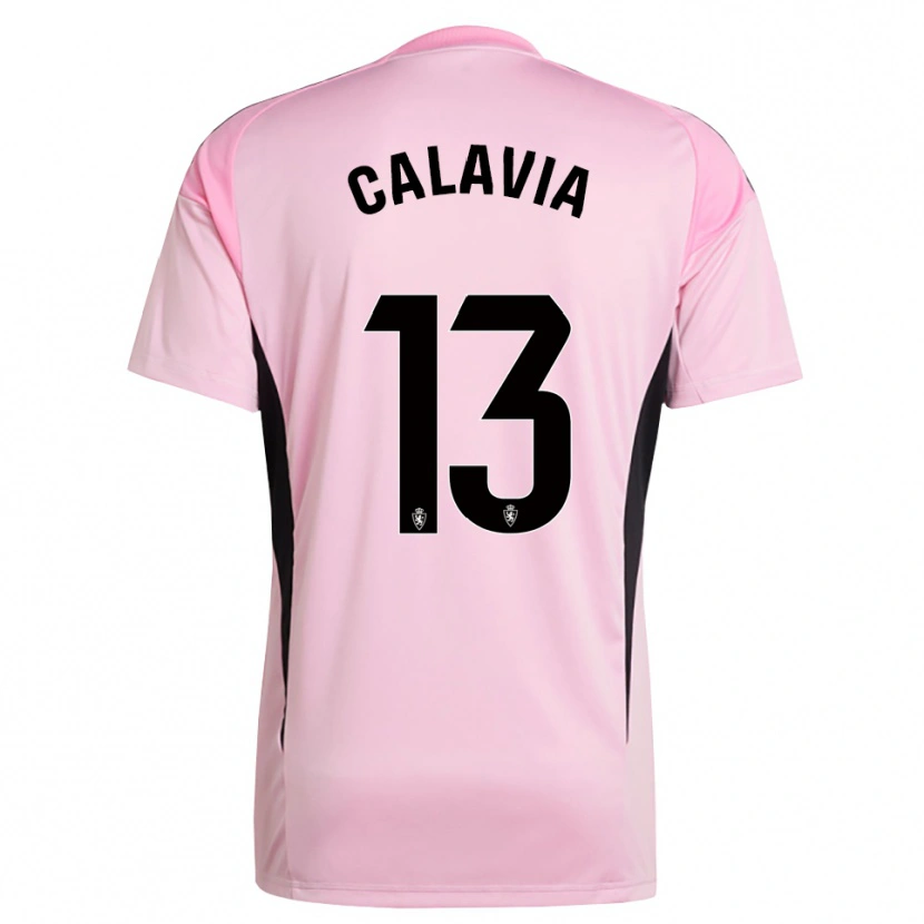 Danxen Homem Carlos Calavia #13 Rosa Claro Preto Camisola Guarda-Redes 2025/26 Camisa Brasil