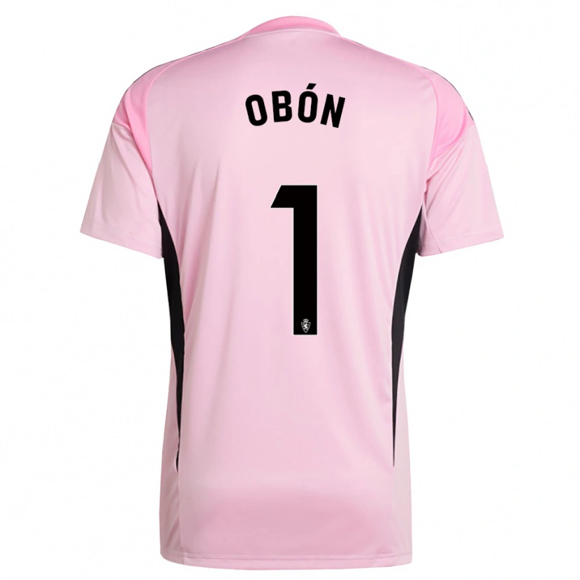 Danxen Homem Manuel Obón #1 Rosa Claro Preto Camisola Guarda-Redes 2025/26 Camisa Brasil