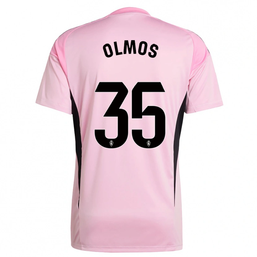Danxen Homem Lucas Olmos #35 Rosa Claro Preto Camisola Guarda-Redes 2025/26 Camisa Brasil