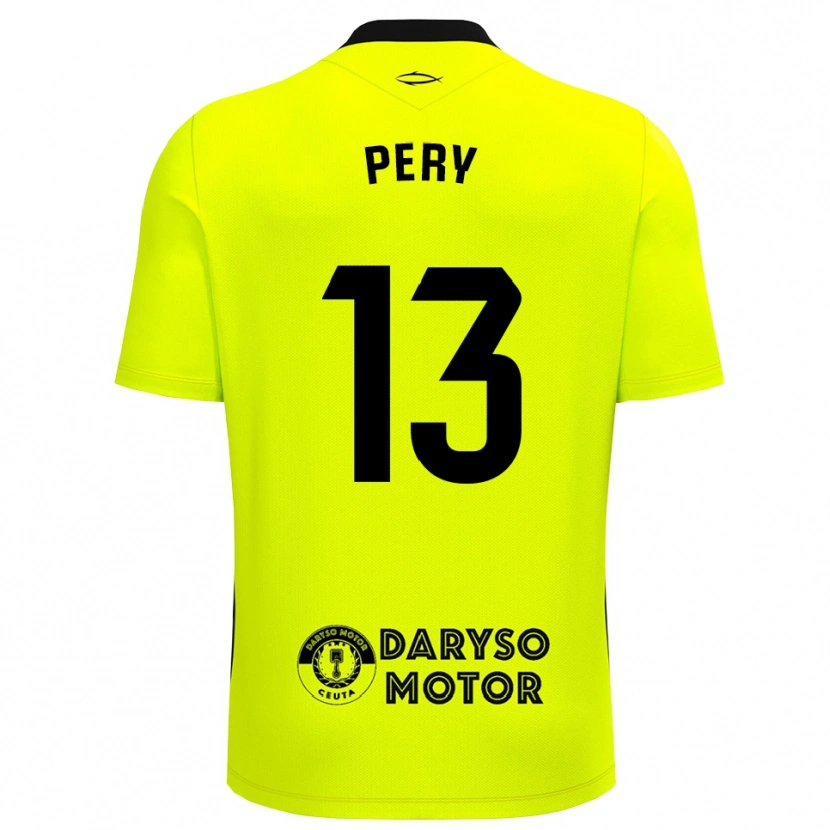 Danxen Homem Pery #13 Verde Amarelo Preto Camisola Guarda-Redes 2025/26 Camisa Brasil