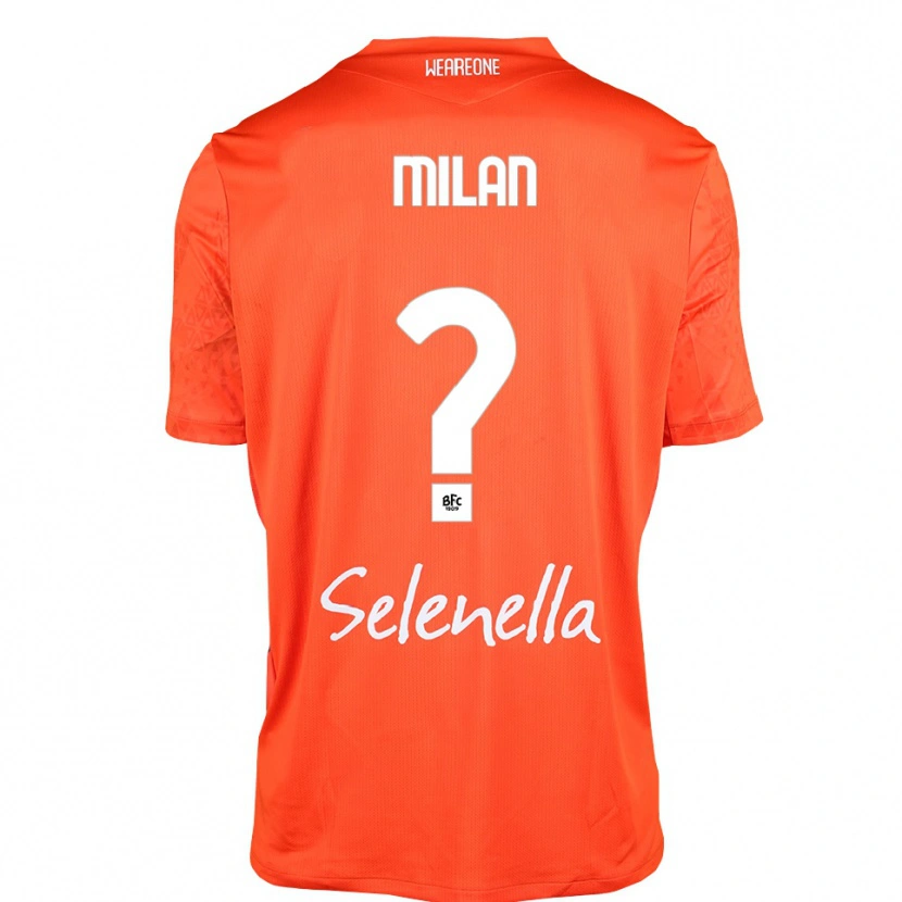 Danxen Homem Riccardo Milan #0 Laranja Preto Branco Camisola Guarda-Redes 2025/26 Camisa Brasil