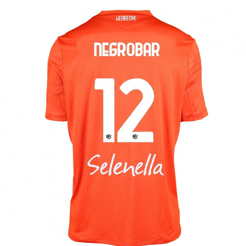 Danxen Homem Lucas Negrobar #12 Laranja Preto Branco Camisola Guarda-Redes 2025/26 Camisa Brasil
