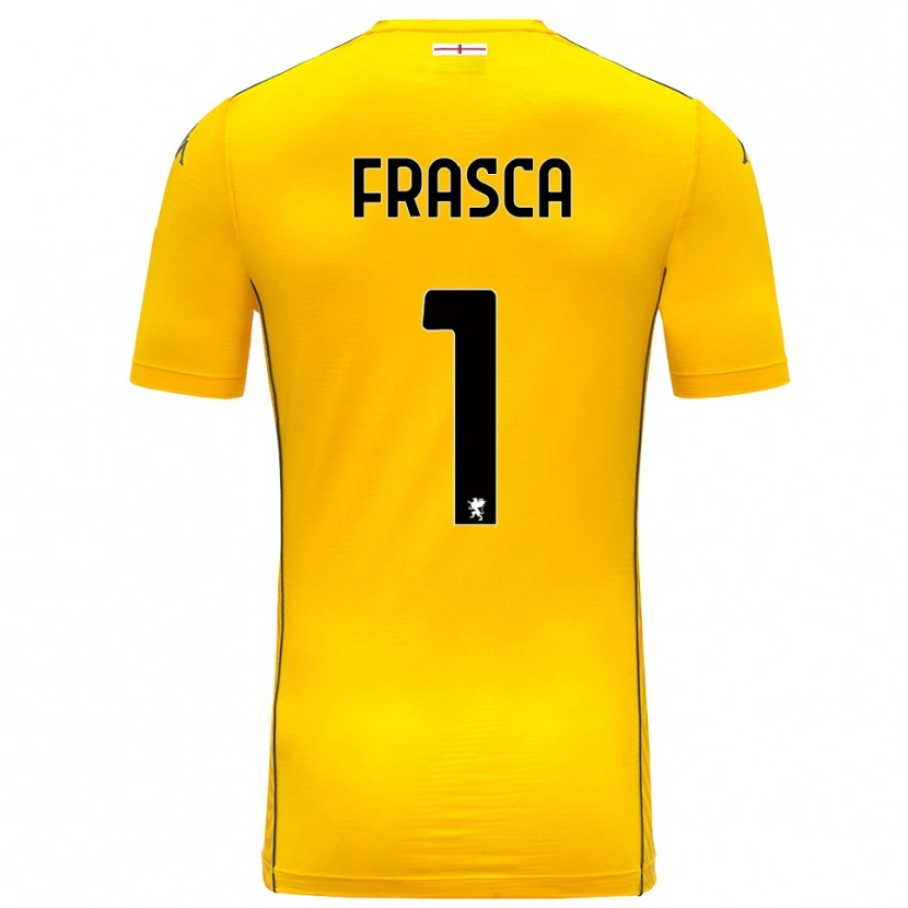 Danxen Homem Andrea Frasca #1 Amarelo Escuro Preto Camisola Guarda-Redes 2025/26 Camisa Brasil