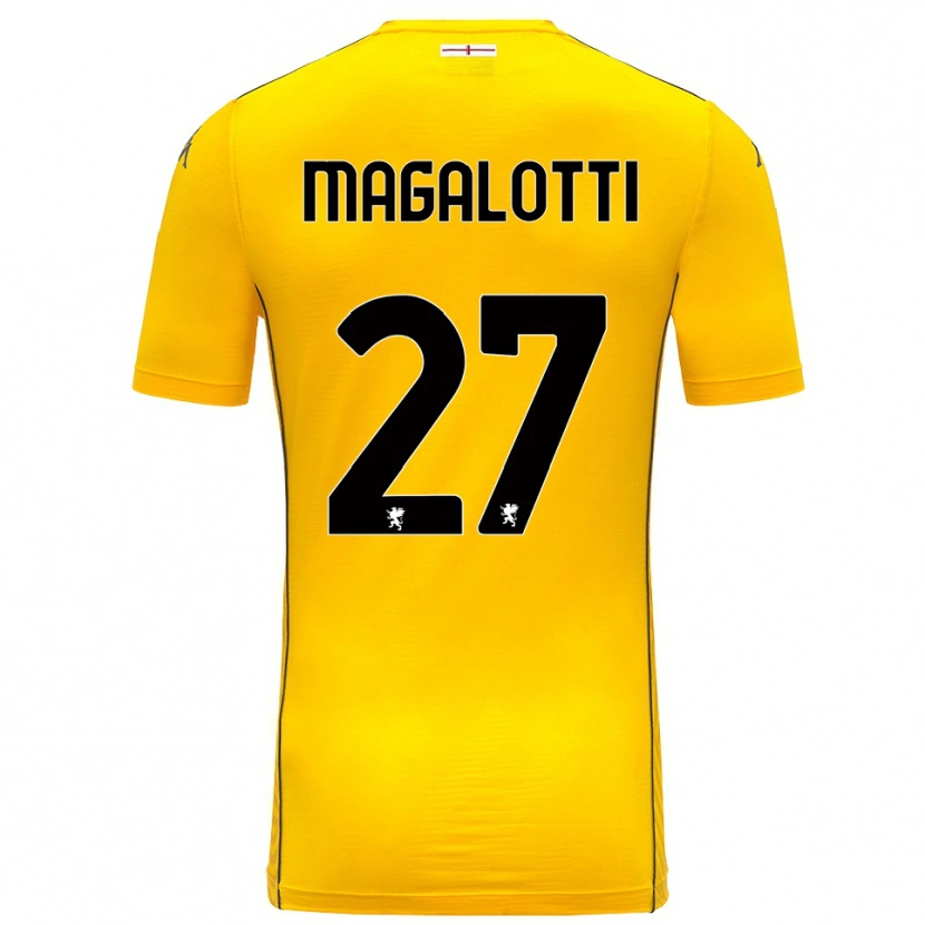 Danxen Homem Gabriele Magalotti #27 Amarelo Escuro Preto Camisola Guarda-Redes 2025/26 Camisa Brasil