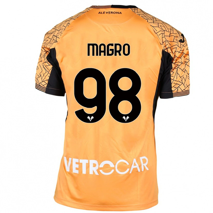 Danxen Homem Federico Magro #98 Preto Laranja Branco Camisola Guarda-Redes 2025/26 Camisa Brasil