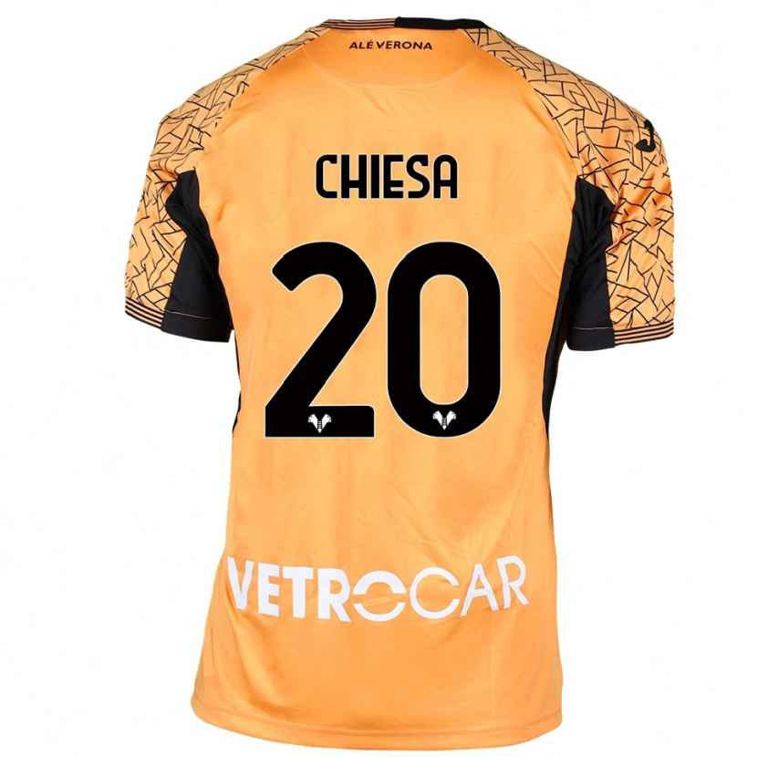 Danxen Homem Mattia Chiesa #20 Preto Laranja Branco Camisola Guarda-Redes 2025/26 Camisa Brasil