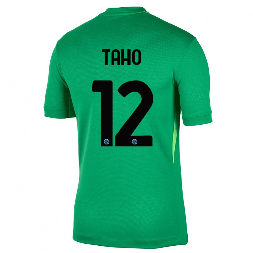 Danxen Homem Alain Taho #12 Verde Claro Preto Camisola Guarda-Redes 2025/26 Camisa Brasil