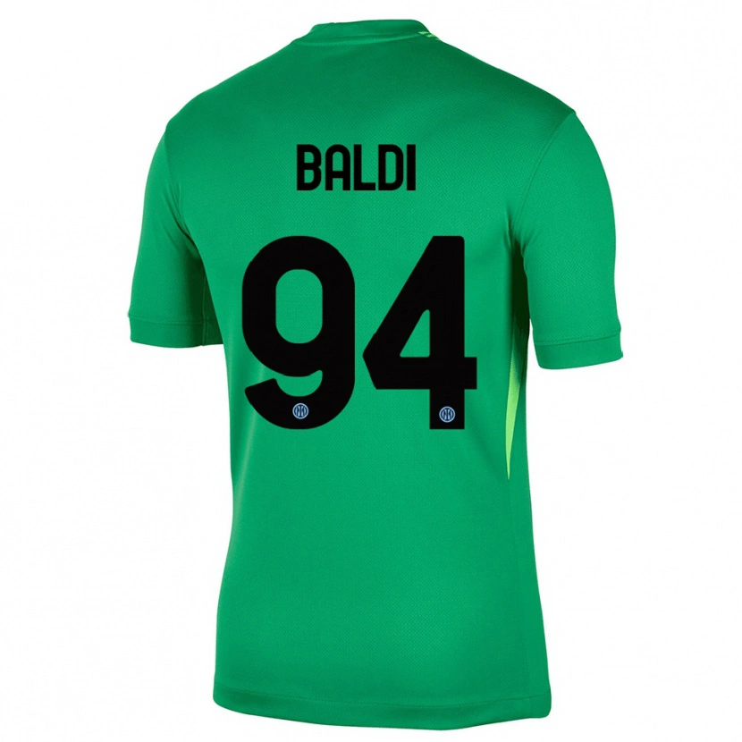 Danxen Homem Rachele Baldi #94 Verde Claro Preto Camisola Guarda-Redes 2025/26 Camisa Brasil