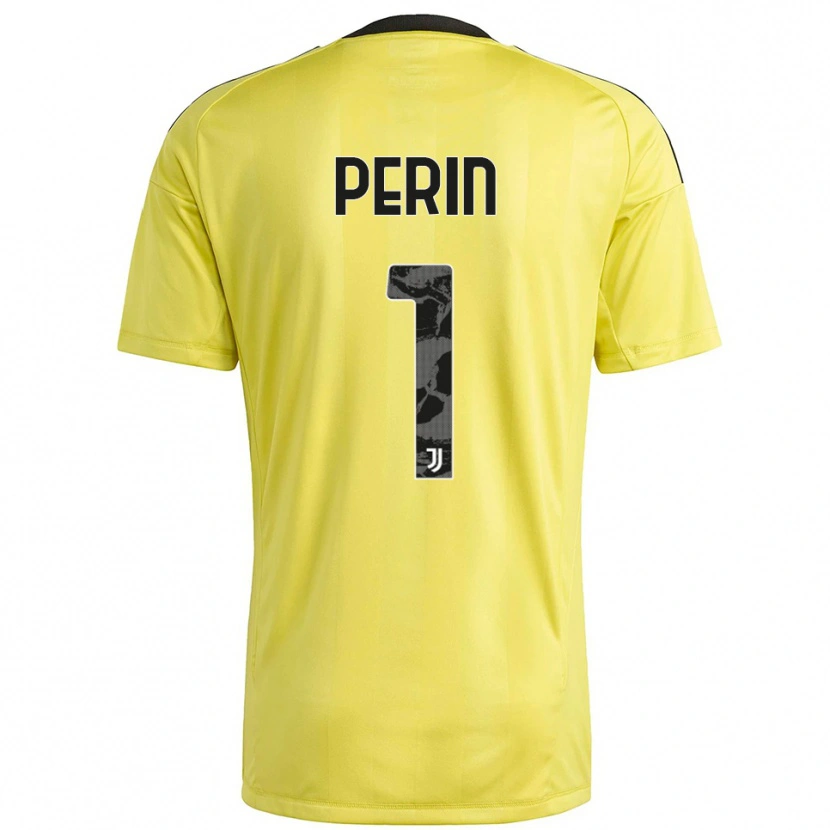 Danxen Homem Mattia Perin #1 Branco Amarelo Camisola Guarda-Redes 2025/26 Camisa Brasil