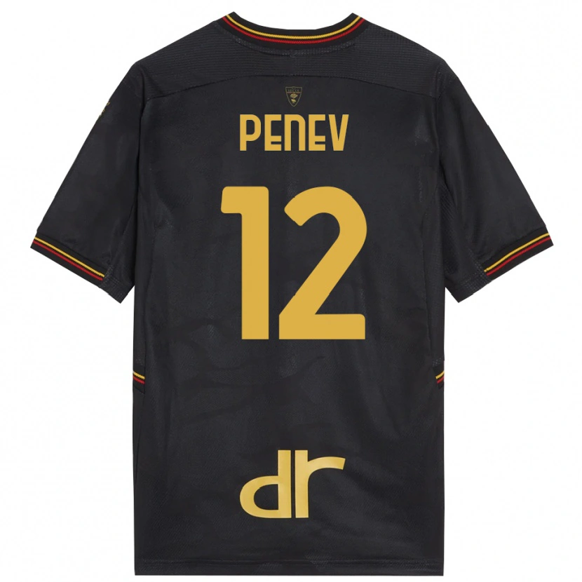 Danxen Homem Plamen Penev #12 Preto Marrom Camisola Guarda-Redes 2025/26 Camisa Brasil