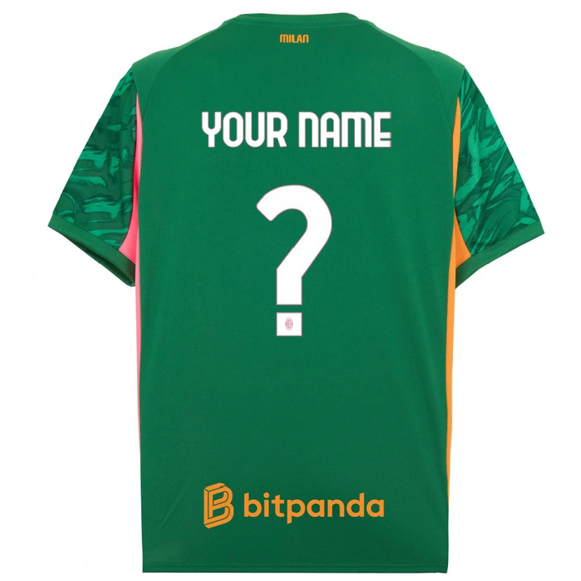 Danxen Homem AC Milan Rosa Laranja Verde Camisola Guarda-Redes 2025/26 Camisa Brasil