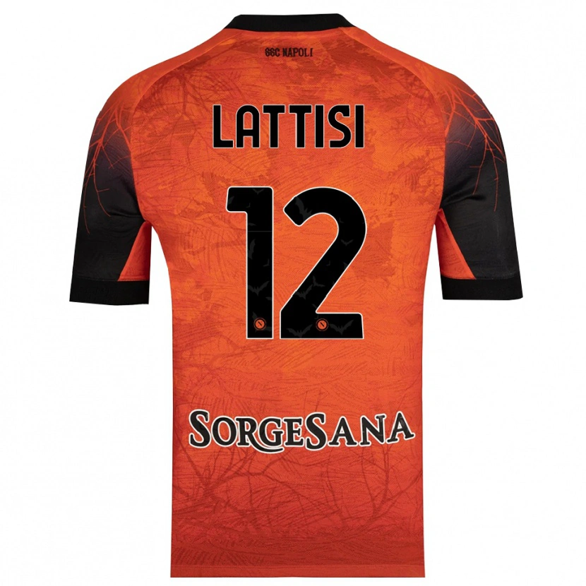 Danxen Homem Francesco Lattisi #12 Preto Vermelho Laranja Camisola Guarda-Redes 2025/26 Camisa Brasil