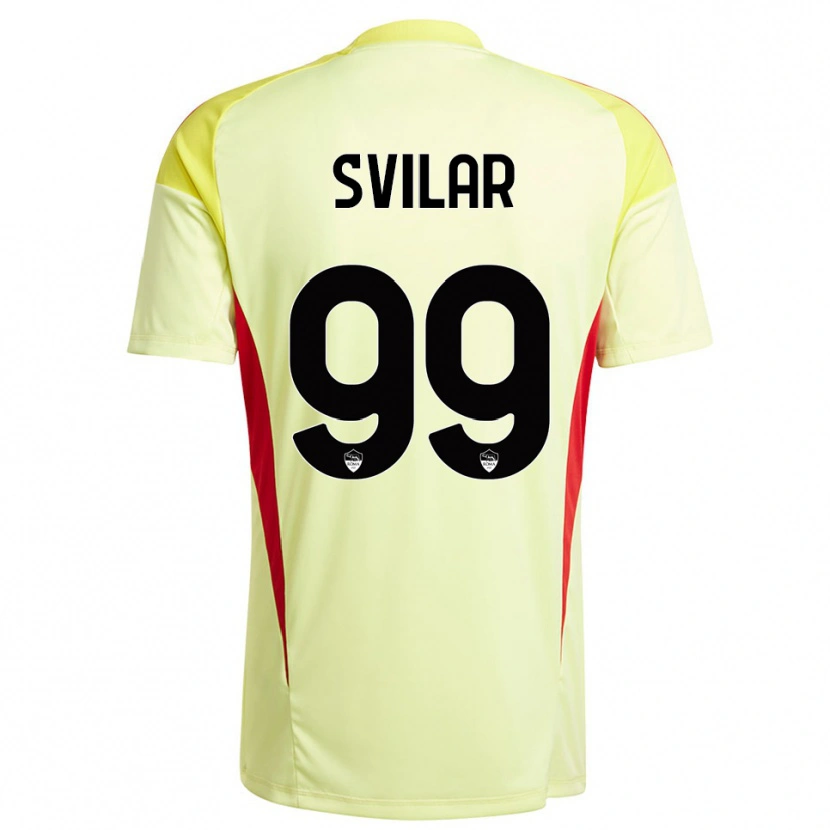 Danxen Homem Mile Svilar #99 Laranja Amarelo Claro Camisola Guarda-Redes 2025/26 Camisa Brasil