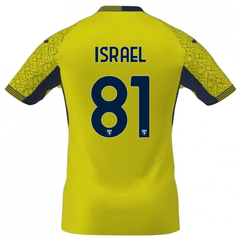 Danxen Homem Franco Israel #81 Preto Amarelo Camisola Guarda-Redes 2025/26 Camisa Brasil