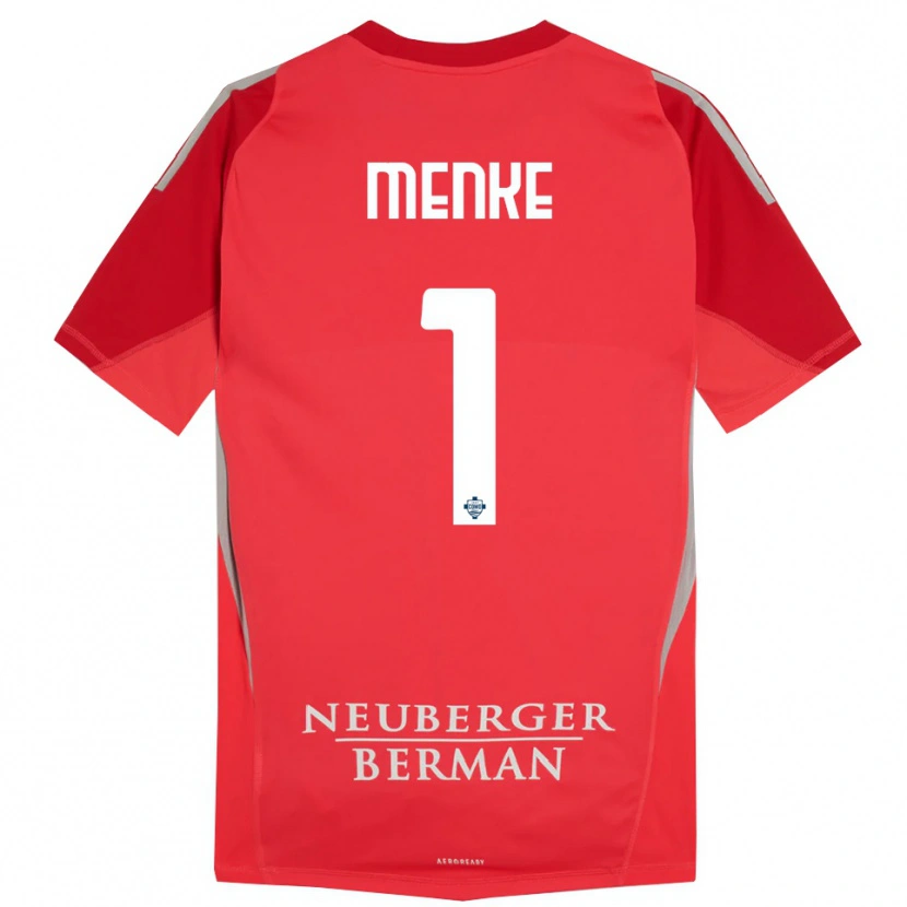 Danxen Homem Henrique Menke #1 Cinza Vermelho Camisola Guarda-Redes 2025/26 Camisa Brasil