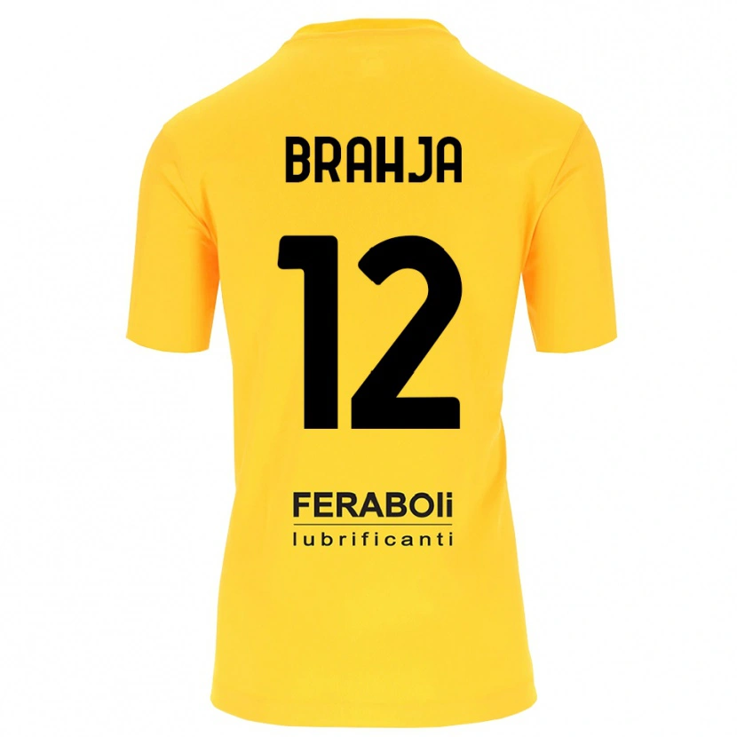Danxen Homem Thomas Brahja #12 Preto Amarelo Camisola Guarda-Redes 2025/26 Camisa Brasil