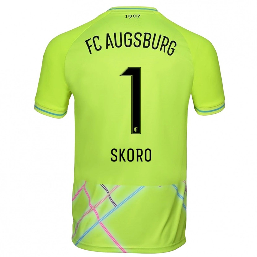 Danxen Homem Luka Skoro #1 Preto Amarelo Verde Camisola Guarda-Redes 2025/26 Camisa Brasil