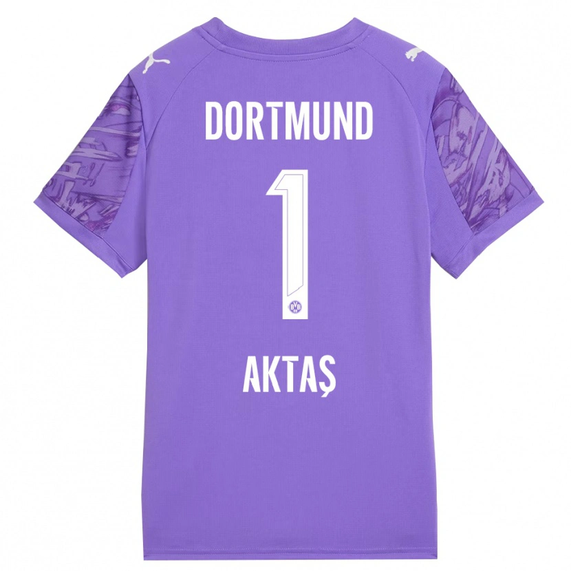 Danxen Homem Yılmaz Aktaş #1 Branco Lilás Camisola Guarda-Redes 2025/26 Camisa Brasil