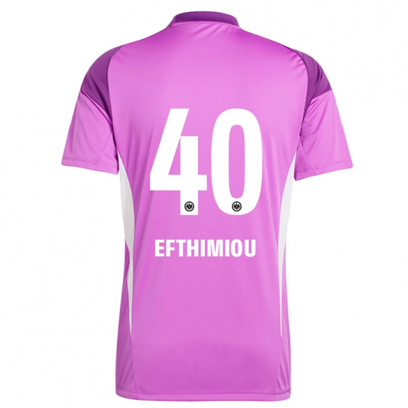 Danxen Homem Sissis Efthimiou #40 Branco Lilás Camisola Guarda-Redes 2025/26 Camisa Brasil