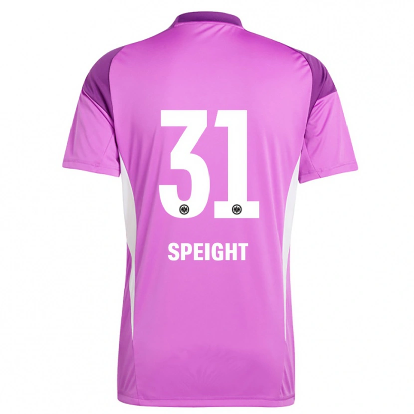 Danxen Homem Benjamin Speight #31 Branco Lilás Camisola Guarda-Redes 2025/26 Camisa Brasil