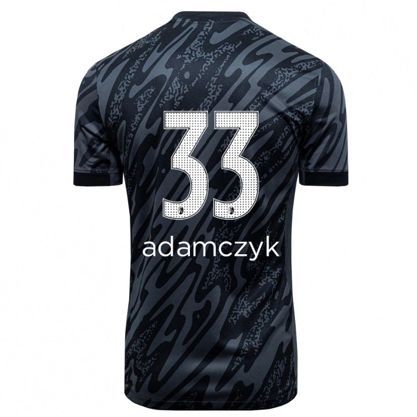 Danxen Homem Rebecca Adamczyk #33 Branco Preto Camisola Guarda-Redes 2025/26 Camisa Brasil