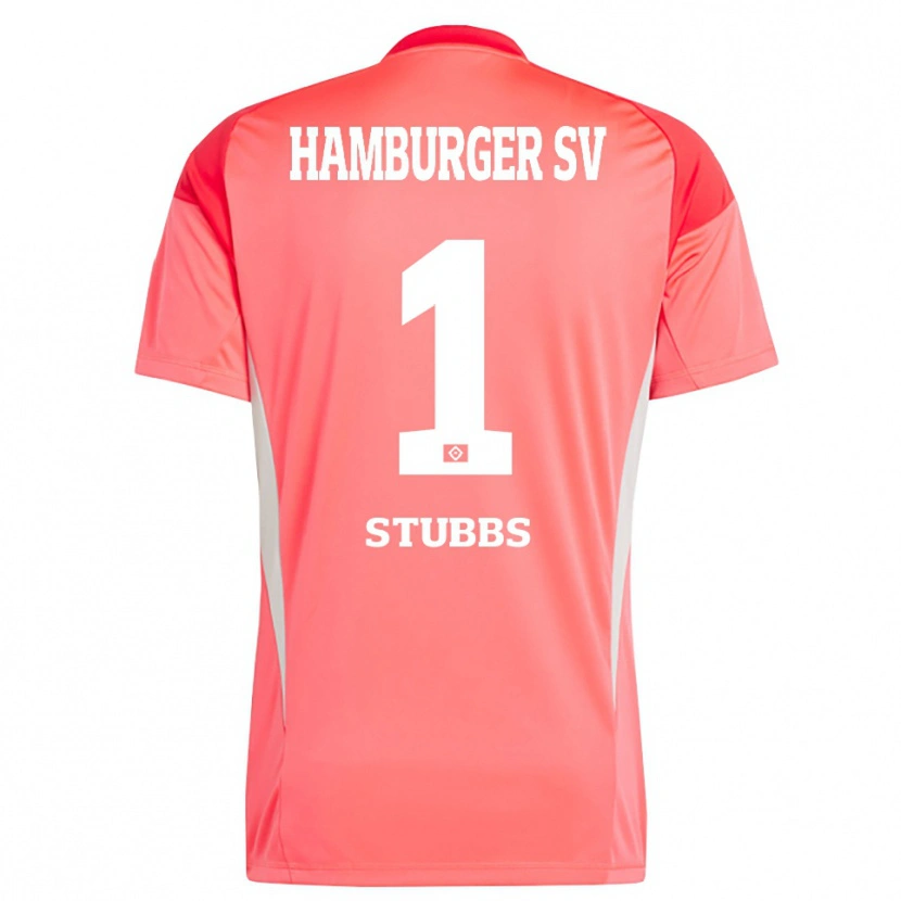 Danxen Homem James Stubbs #1 Laranja Vermelho Camisola Guarda-Redes 2025/26 Camisa Brasil