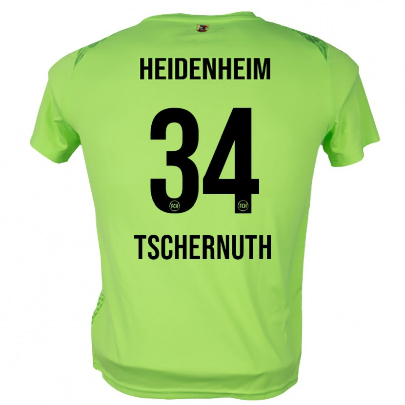 Danxen Homem Paul Tschernuth #34 Verde Pálido Camisola Guarda-Redes 2025/26 Camisa Brasil