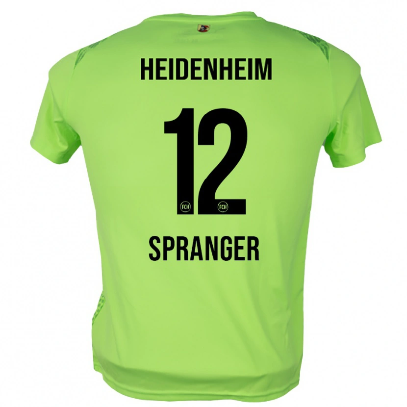 Danxen Homem Luke Spranger #12 Verde Pálido Camisola Guarda-Redes 2025/26 Camisa Brasil
