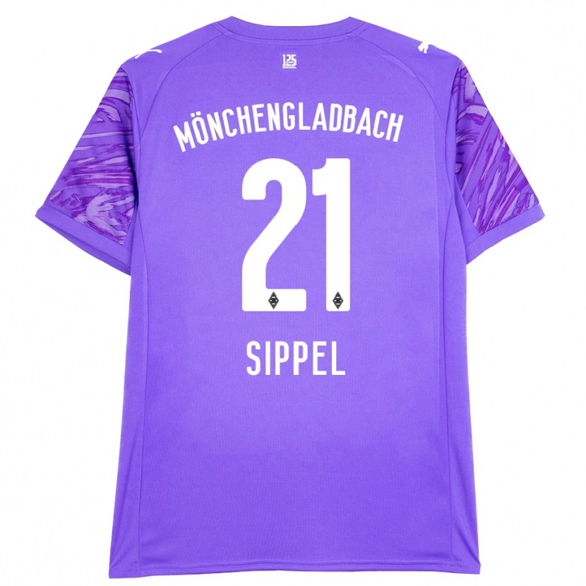Danxen Homem Tobias Sippel #21 Branco Lilás Camisola Guarda-Redes 2025/26 Camisa Brasil
