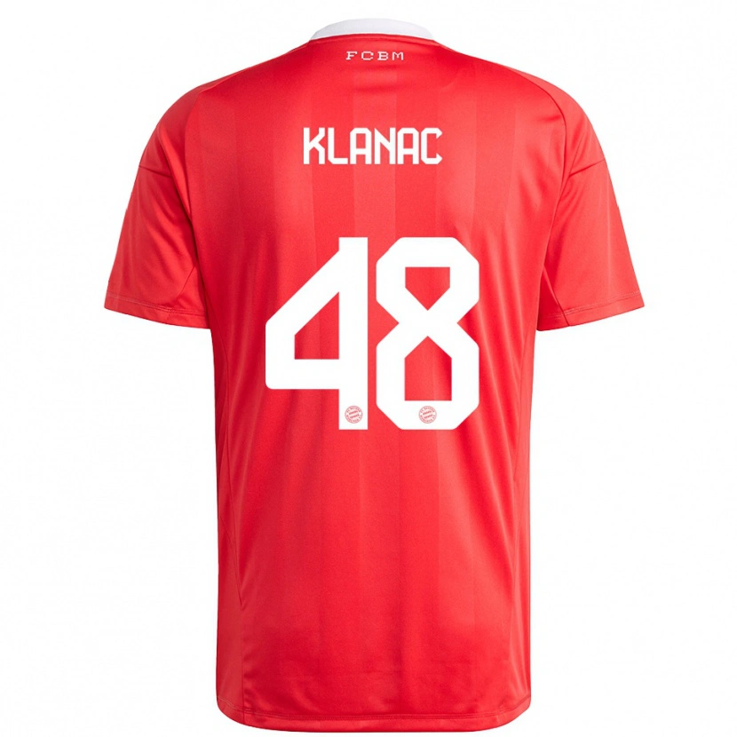 Danxen Homem Leon Klanac #48 Branco Vermelho Camisola Guarda-Redes 2025/26 Camisa Brasil
