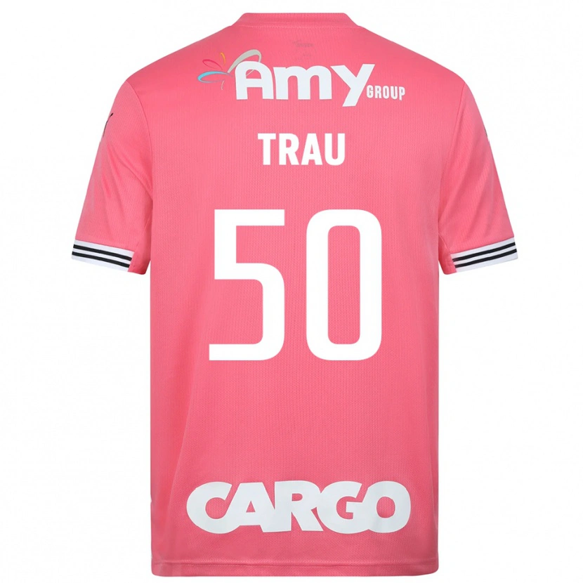 Danxen Homem Idan Trau #50 Branco Rosa Camisola Guarda-Redes 2025/26 Camisa Brasil