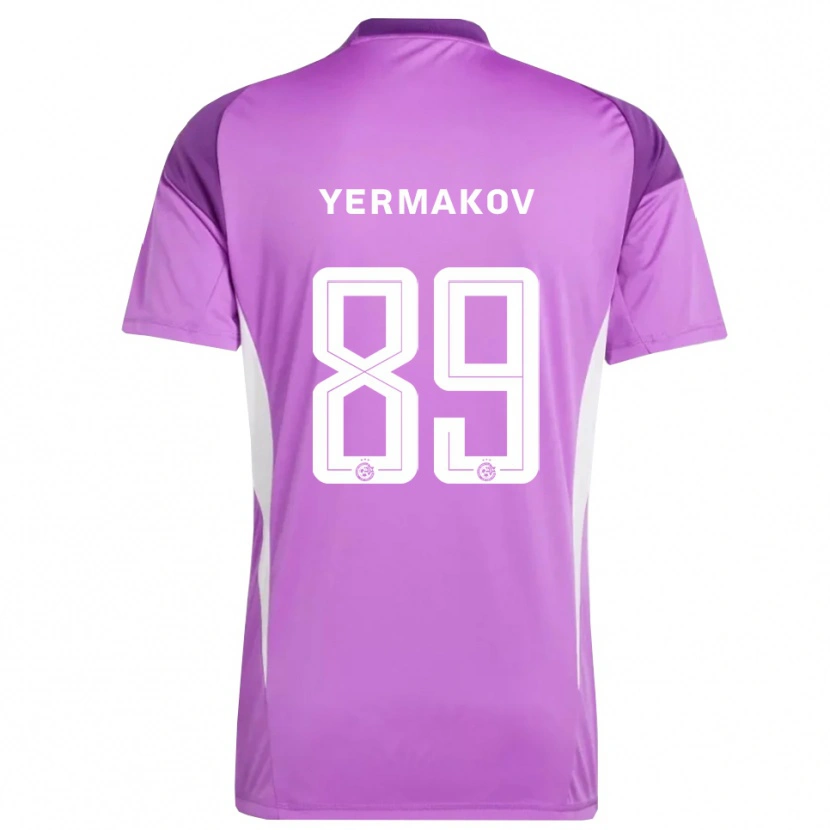 Danxen Homem Georgiy Yermakov #89 Roxo Lilás Camisola Guarda-Redes 2025/26 Camisa Brasil