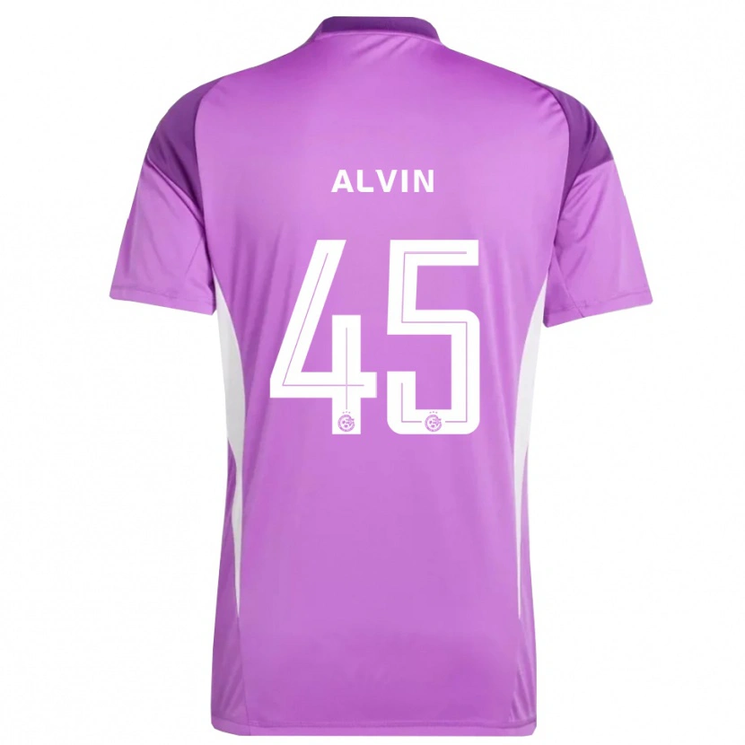 Danxen Homem Glenn Alvin #45 Roxo Lilás Camisola Guarda-Redes 2025/26 Camisa Brasil