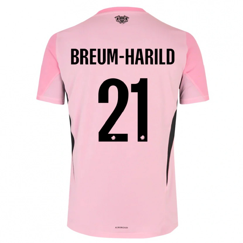 Danxen Homem Tobias Breum-Harild #21 Preto Rosa Camisola Guarda-Redes 2025/26 Camisa Brasil