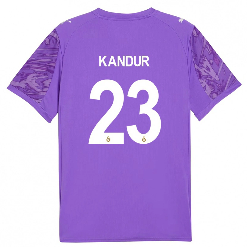 Danxen Homem Müge Kandur #23 Branco Roxo Camisola Guarda-Redes 2025/26 Camisa Brasil
