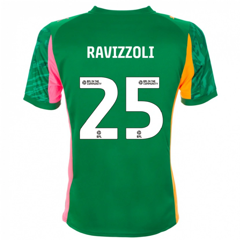 Danxen Mulher Franco Ravizzoli #25 Laranja Verde Camisola Guarda-Redes 2025/26 Camisa Brasil