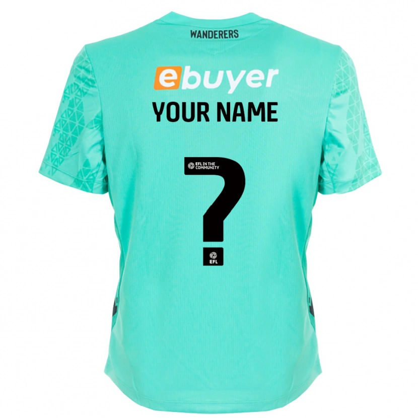 Danxen Mulher Bolton Wanderers Preto Aqua Camisola Guarda-Redes 2025/26 Camisa Brasil