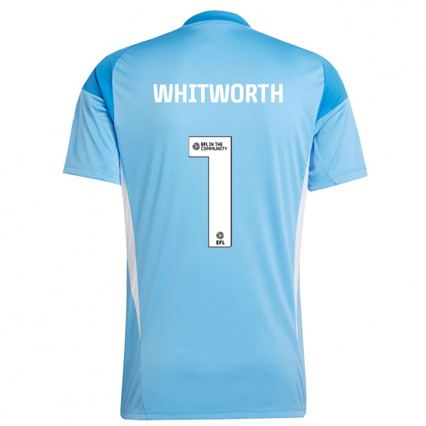 Danxen Mulher Joe Whitworth #1 Azul Celeste Camisola Guarda-Redes 2025/26 Camisa Brasil