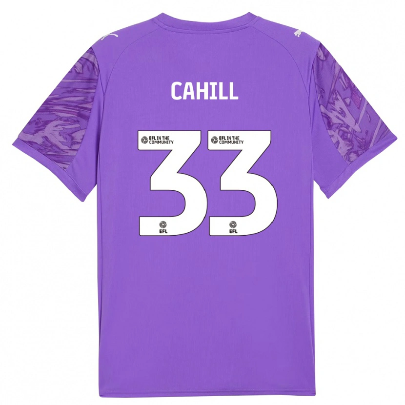 Danxen Mulher Killian Cahill #33 Roxo Escuro Camisola Guarda-Redes 2025/26 Camisa Brasil